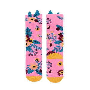 Billy Loves Audrey - Knee hi socks - Garden - Pink - Socks & Tights - Bmini | Design for Kids