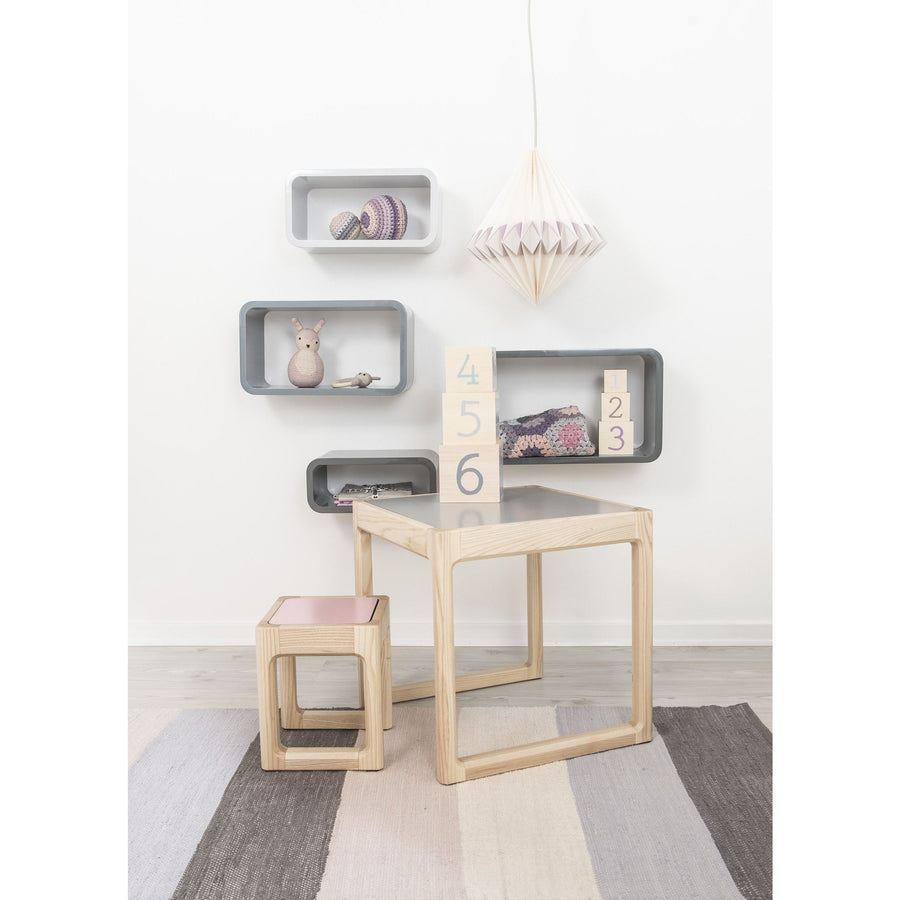 Sebra - Storage units - Oval - Set of four - Matte grey - Storage - Bmini | Design for Kids