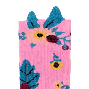 Billy Loves Audrey - Knee hi socks - Garden - Pink - Socks & Tights - Bmini | Design for Kids