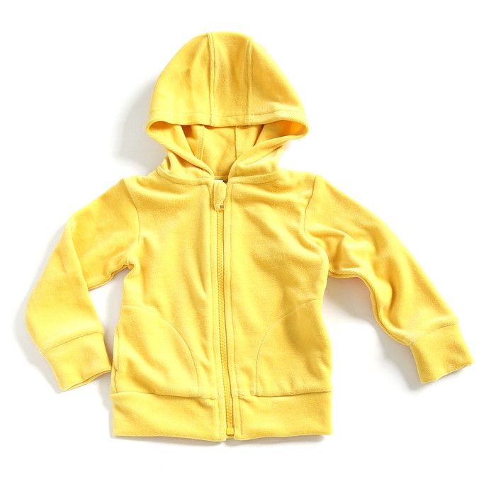 Mundo Melocotón - Hoodie Velvet - Yellow - Clothing-Tops - Bmini | Design for Kids