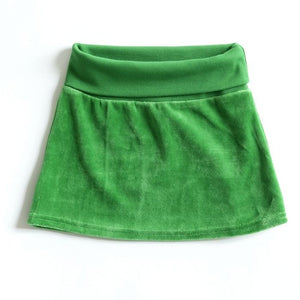 Mundo Melocotón - Skirt Velvet - Green - Clothing-Skirt - Bmini | Design for Kids