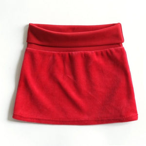 Mundo Melocotón - Skirt Velvet - Red - Clothing-Skirt - Bmini | Design for Kids