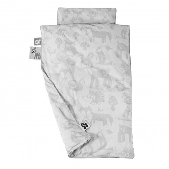 Sebra - Bed linen - junior - Forest - grey - Bedding - Bmini | Design for Kids