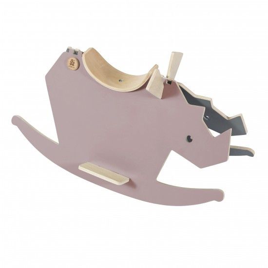 Sebra - Wooden rockinghorse - I Rock - vintage rose/grey - Toy rocking - Bmini | Design for Kids