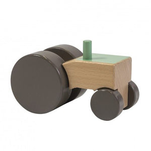 Sebra - Wooden tractor - green - Toy Car - Bmini | Design for Kids