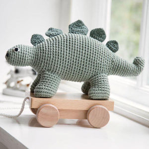 Sebra - Pull-along toy - Crochet - Dino - Pull toy - Bmini | Design for Kids