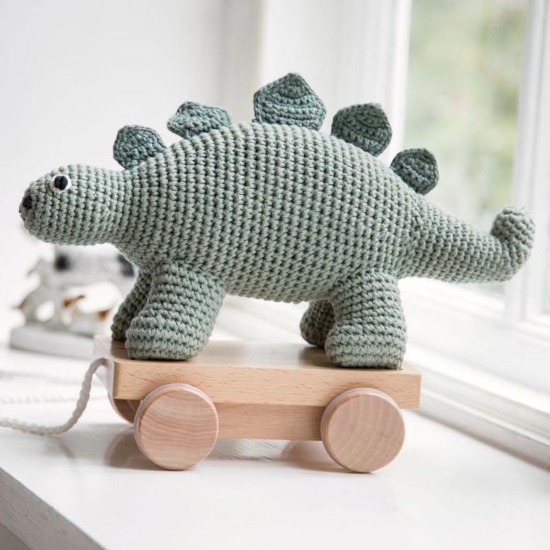 Sebra - Pull-along toy - Crochet - Dino - Pull toy - Bmini | Design for Kids