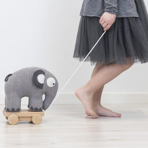 Sebra - Pull-along toy - Fanto the elephant - Classic grey - Pull toy - Bmini | Design for Kids