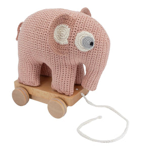 Sebra - Pull-along toy - Fanto the elephant - Pink - Pull toy - Bmini | Design for Kids