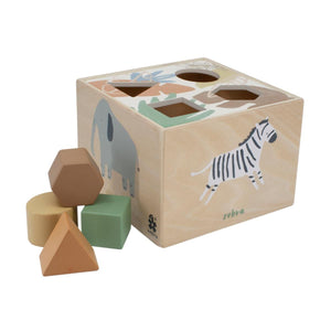Sebra - Wooden shape sorter - Wildlife - Sorting toy - Bmini | Design for Kids