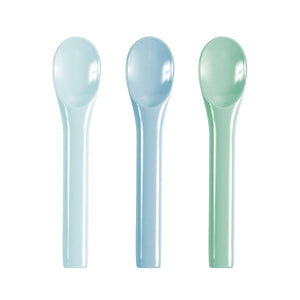 Sebra - Spoon set - Green/Blue - Cutlery - Bmini | Design for Kids