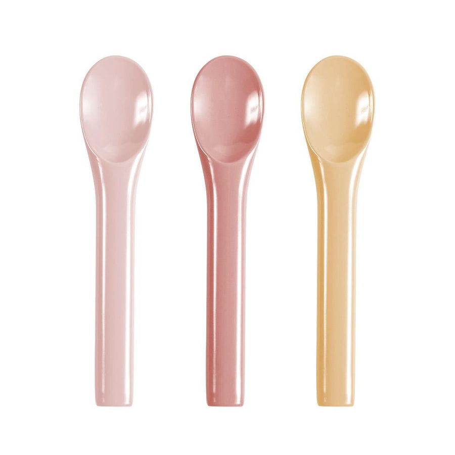 Sebra - Spoon set - Yellow/Pink - Cutlery - Bmini | Design for Kids