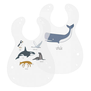 Sebra - Bib - Arctic Animals - 2 pieces - Bib - Bmini | Design for Kids
