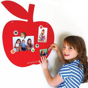 Magnetic Whiteboard Apple Red - Wonderwall - white board - Bmini | Design for Kids