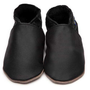 Inch Blue - Plain Black - Shoes - Bmini | Design for Kids
