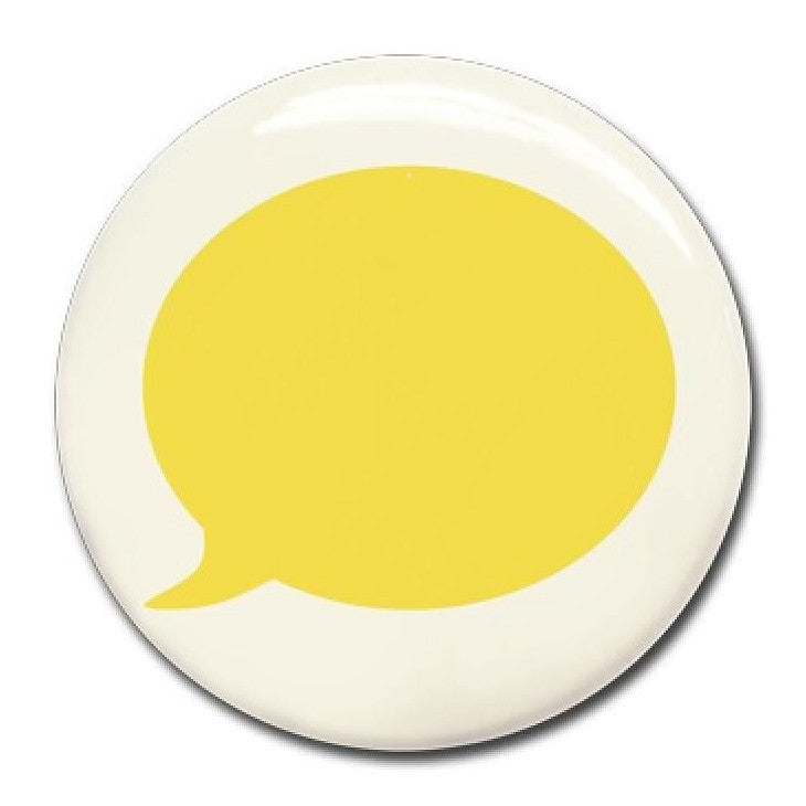 Magnet Yellow text bubble - Wonderwall - white board - Bmini | Design for Kids